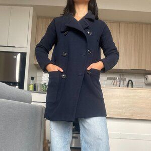 Madewell Double Breasted Navy Peacoat (00)